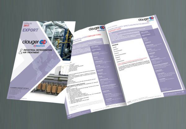 Clauger's training brochure in industrial refrigeration